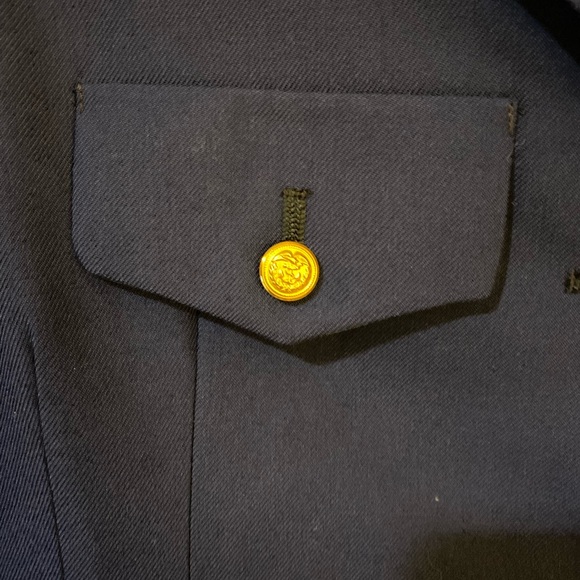 Vintage Navy Military Blazer - Size 6 - Picture 3 of 7